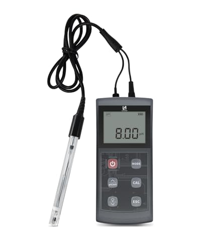 LOHAND Portable pH Meter with ATC, 0-14 Measuring Range, ±0.01 pH Accuracy