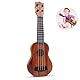 Kindergitarre aus Holz, Gitarre Kinder Spielzeug, Gitarre Kinder ab 3 Jahre, mit 4 Verstellbaren Seiten, für Kleinkinder, Anfänger, Jungen, Mädchen, Musikinstrumente (Mahagoni 38cm)