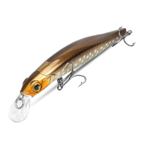 KINGDOM Fishing Lures 105mm-18.6g Sinking Minnow Plugs Hard Baits Topwater