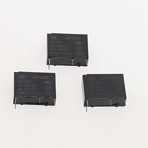 Relais HF46F 24-HS1 12-HS1 mini relais de puissance 5A commutation PCB
