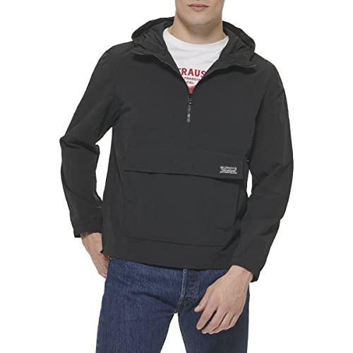 Image of LEVI'S Men's Lightweight Taslan Hooded Popover Windbreaker Jacket