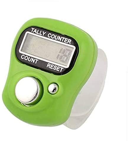 ELEXA Mini Hand Tally Counter Finger Ring Digital Head Count,Japa Counter Counting Machine for Mantra Jap and Cricket Umpire and Various Counting Purpose Small (Multicolor) (1)-image-17
