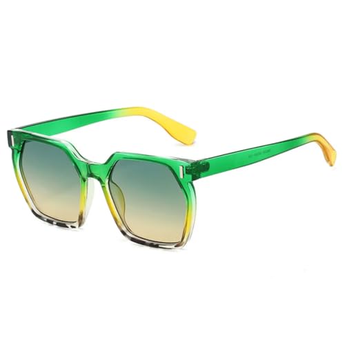 Lunettes de soleil léopard pour femmes et hommes avec monture rétro dégradée UV400