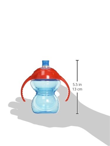 Munchkin Click Lock Bite Proof Trainer Cup, Yellow/Blue, 7 Ounce, 2 Count