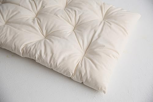 Matratze für Federwiege mit 100% Schafwolle gefüllt von der Federwiege - Federwiegenmatratze - ca.80cm x30 cm