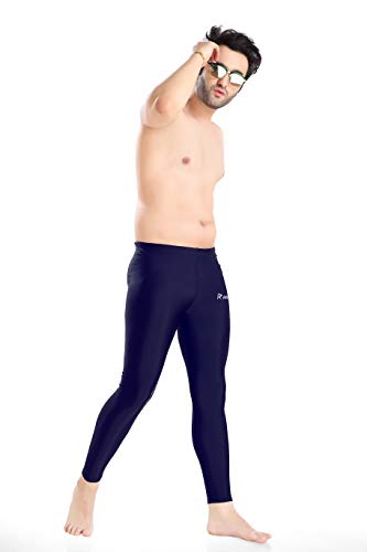 Image of Rovars Compression Pants Tights, Skins, Men's Legging, Base Layer for Gym, Running, Swimming, Cricket, Cycling, Football, Yoga, Basketball, Tennis, Badminton & More