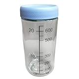 [AOKOWN]【防潮 保存容器】気密密封 ガラス瓶 メインプレップ オーバーナイトオーツ ヨーグルト用 加厚設計 750ml大容量 キッチン収納 スケール付き コンパクト おしゃれ 多用途