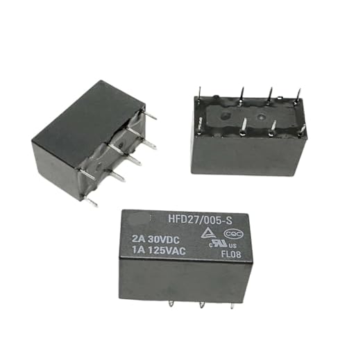 Relais HFD27 024-S 24V à 8 broches pour circuits électroniques