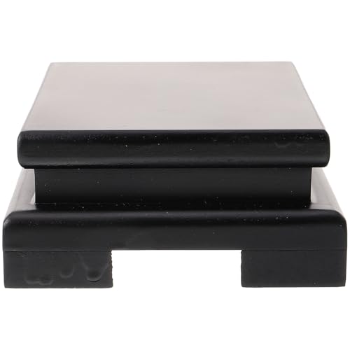 CHICAMPERA Rectangular Wooden Display Stand Vase Base Practical Wood Pedestal for Flower Pots and Crafts Indoor Decorative Solid Wood Base