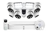 Lorex 8-Channel NVR Fusion System with Six 4K Smart Deterrence IP Dome Security Cameras, 2K Wi-Fi...