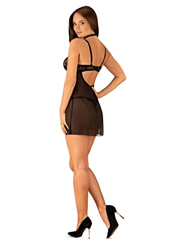 Nuisette et string Elizenes Obsessive S-M pour lingerie de nuit - 3