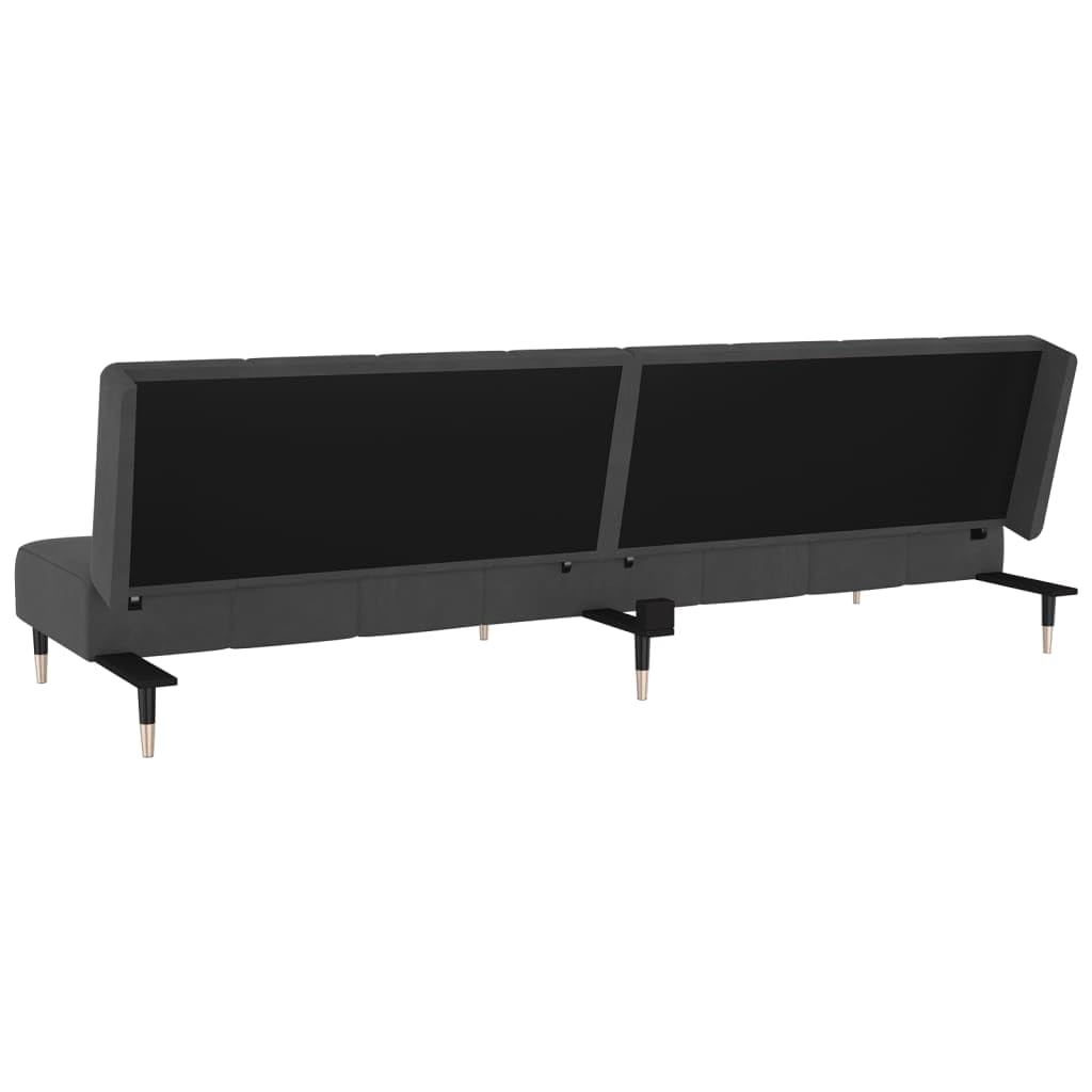 sofás de Dos plazas,Sofa 120 cm,Sofa Cama Dos plazas,Sofá Cama de 2 plazas Terciopelo Gris oscuroAdecuado para salón, Dormitorio