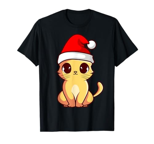 Chat mignon drôle Noël chaton joyeux Noël femme T-Shirt