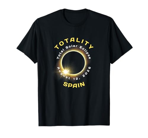Spain Solar Eclipse Totality August 12, 2026 T-Shirt