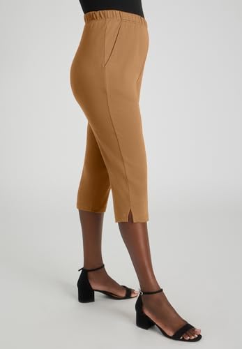 Jessica London Women's Plus Size Soft Ease Capri3