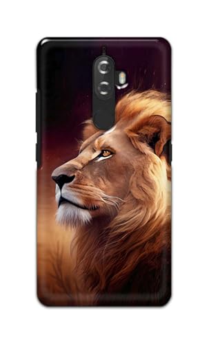 Image of Printed Hard Back Cover for Lenovo K8+ Plus Back Cover (Lion Design -K1) -190724(DP)