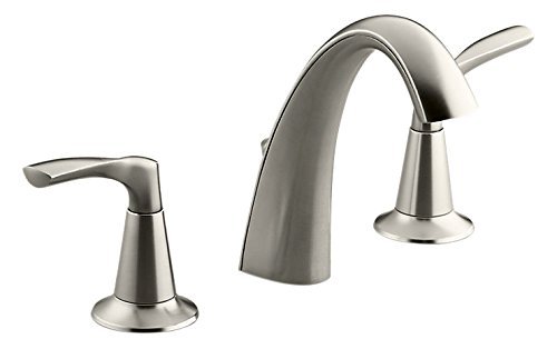 Mitigeur lavabo salle de bain nickel brossé Kohler K-R37026-4D-BN robinet de vasque