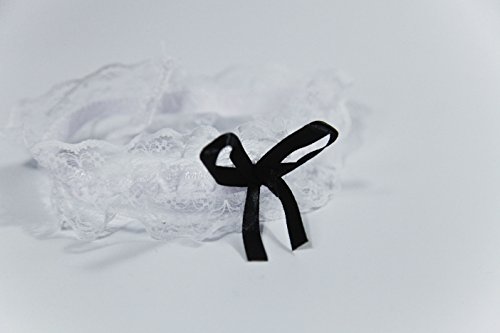 Sexy Women Lingerie Maid Outfit Babydoll Nightwear Chemise Mini Teddy Sleepwear With Leg Straps Necklace