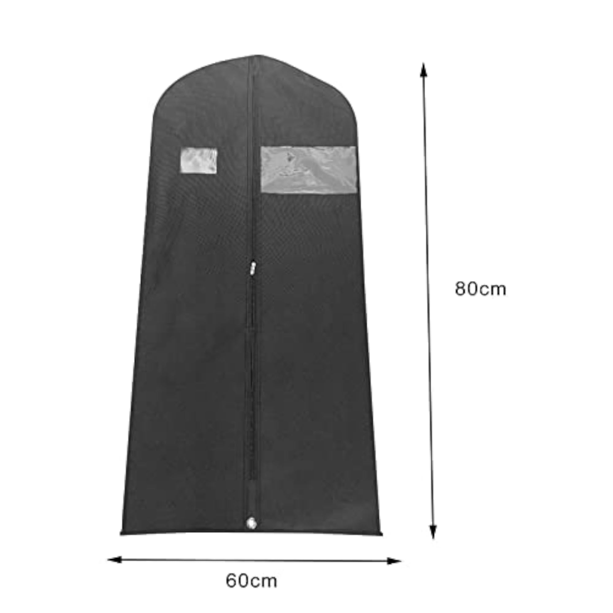 2x Hanging Garment Bags Dustproof Cover for Suits