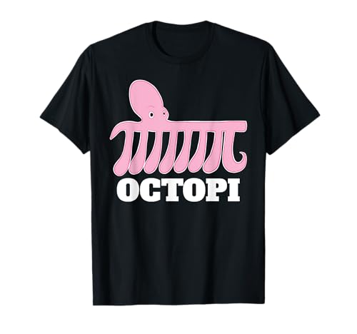 T-shirt Octopi funny Pi Day Octopus Pi Octopi, Preto, S