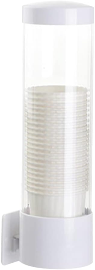 Adhesive Dispenser Hospital White For Abs Office Wall Holder Small Home Cup Paper Without Size Automatic Mounted Organizer Container Disposable White, Punch Mount Beverage