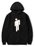 SIMYJOY Unisex sudadera con capucha Billie Eilish Letras mayúsculas impresión Pullover lockeres casuales Hoodie Hiphop Street Fashion Oversize Sweatshirt para hombres mujeres adolescentes