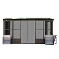 Dyncan Enhance Outdoor Living with 10x14FT All Season Sunroom, Durable Aluminum Frame, Detachable Windows, Dark Brown