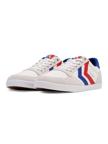 hummel Slimmer Stadil Low, White/Blue/RED/Gum, 44 – Bild 7