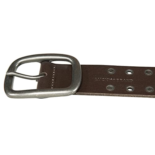 Image of Lucky Brand Men's Genuine Leather Belt | Classic | Casual | Everyday | Western | American Heritage | Metal Buckle