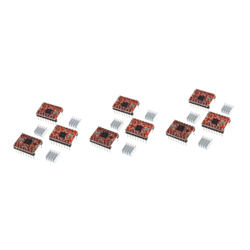 SOLUSTRE 9pcs Stepper Motor Driver Module Stepstick by Pololu Heat Sink Included Compatible Cnc Printer