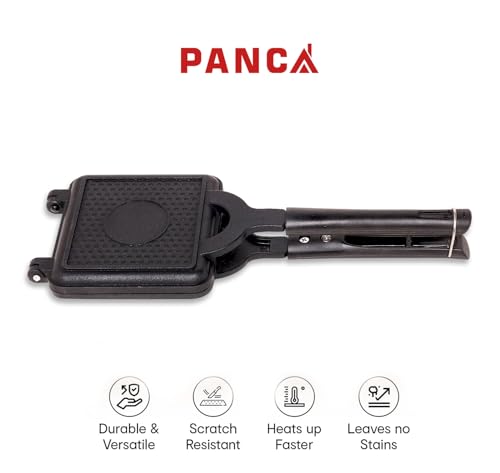 Image of PANCA Non-Stick Jumbo Grill Gas Toaster Premium Big Bread Sandwich Maker Griller with Bakelite Handles (Magnum Toaster)