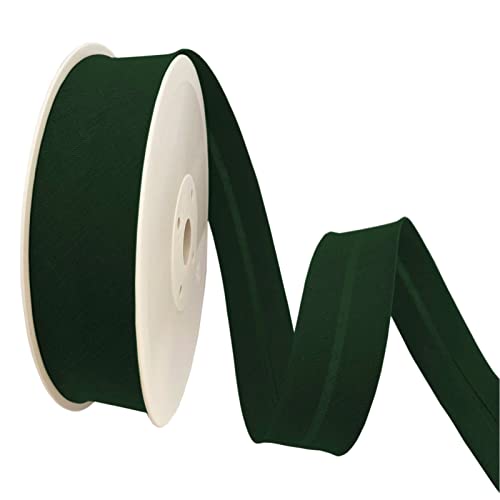 TEXTEX = 40mm Wide Bias Binding Tape. 50% Cotton and 50% Polyester. 10m Piece - (Green)