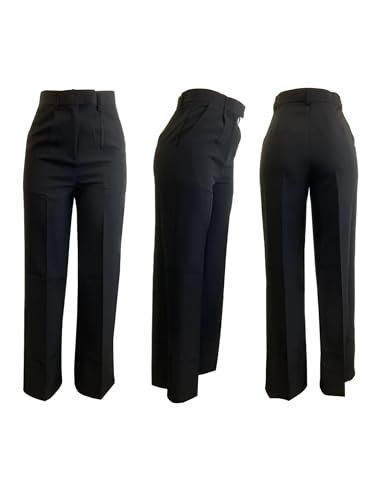 Dress Pants for Women Wide Leg High Waisted Straight Slacks Work Trousers4