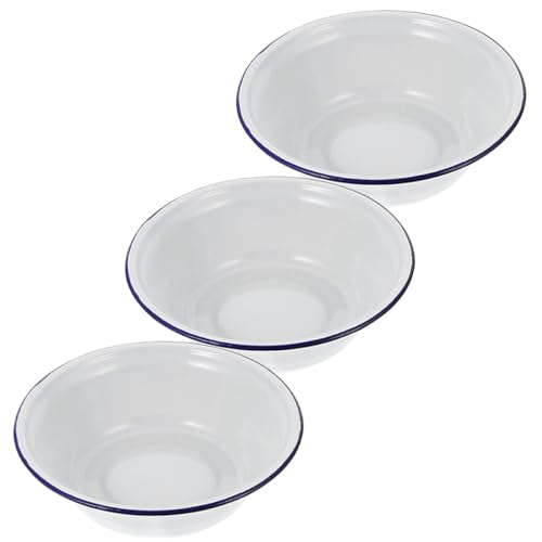 Ensaladera esmaltada grande ideal para camping picnic al aire libre 2