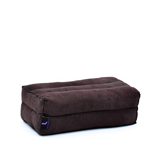 Image of Leewadee Yoga Block - Floor Cushion for Yoga Practice, Meditation Seat Cushion for Workouts Filled with Kapok