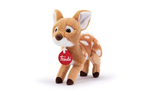 Trudi Trudino Fawn Small Plush Toy, 8 x 16 x 14 cm, XS Size, Ideal for Valentine's Day, Christmas, and Birthdays