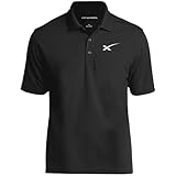 Absurd Ink SpaceX - UV Micro-Mesh Polo (US, Alpha, X-Large, Regular, Regular, Black)