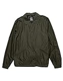 volcom skate vitals coaches jacket giacca, verde, l unisex-adulto