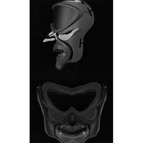 Casque de paintball militaire avec support NVG et masque de protection rigide