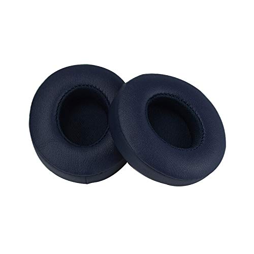 Accessory House Almohadillas de Repuesto de AHG compatibles con Beats Solo 3 (Marino Club). Cuero de proteína | Espuma Blanda de Alta Densidad | fácil instalación