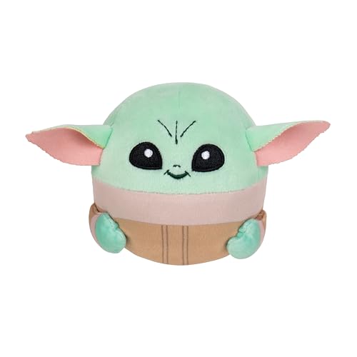 Disney Star Wars JPT1311 Grogu und Mandalorianer Plüschspielzeug für Hunde 2er-Pack – Zwei 9 cm große Plüschspielzeuge mit Quietscher