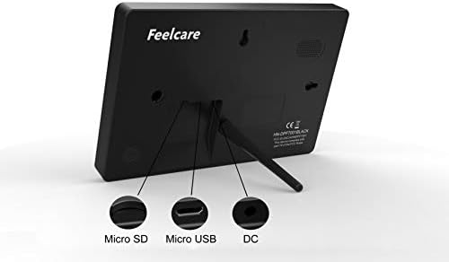 Feelcare 7 Inch 16GB Smart WiFi Digital Picture Frame, Send Photos or Small Videos from Anywhere, Touch Screen, IPS LCD Panel, Wall-Mountable, Portrait and Landscape(Black)