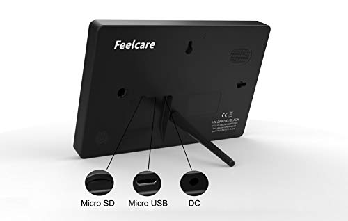Feelcare 7 Inch 16Gb Smart Wifi Digital Picture Frame, Send Photos Or Small Videos From Anywhere, Touch Screen, Ips Lcd Panel, Wall-Mountable, Portrait And Landscape(Black) #TOP3