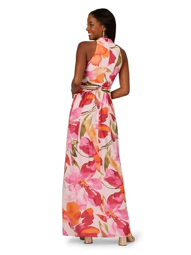 Adrianna Papell Women's Floral Chiffon Ring Gown2