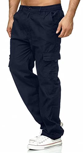 Bokitecao Mens Cargo Pants Lightweight Tactical Pants Hiking Jogger Sweatpants Multi-Pocket Outdoor Trousers #TOP16