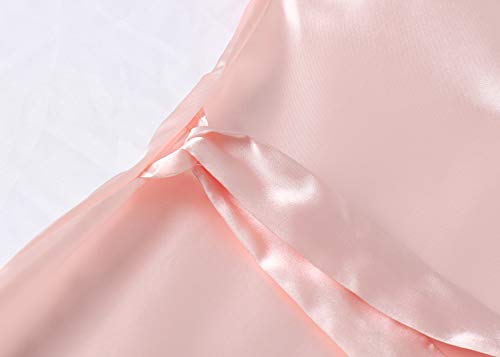 SEALINF Flower Girls' Bridesmaid Pure-Colored Robe with Rhinestones for Bridal Party Wedding Getting Ready4