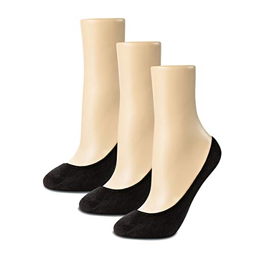 Image of Thirty48 Women's No Show Loafer Socks, Boat Shoe Liners with Non Slip Grip