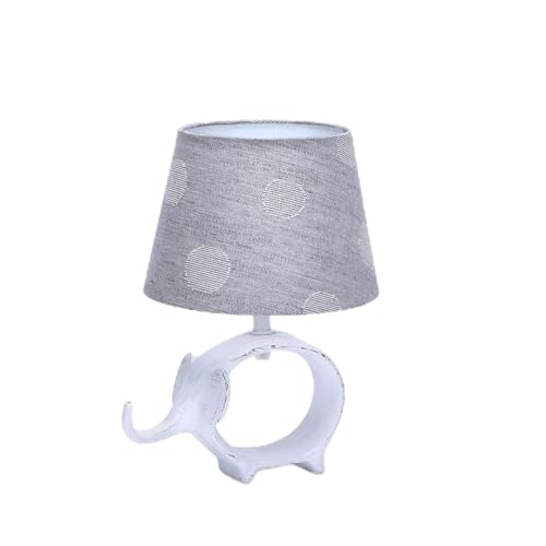 VoltShine Lámpara de mesa de cerámica E14, diseño elegante y moderno, ideal para iluminar espacios y decorar estancias.