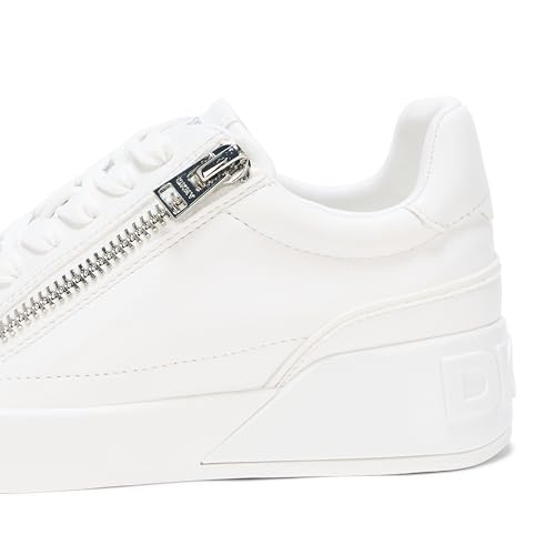 Image of DKNY Women's Mei Everyday Lace Up Sneaker with Side Zipper | Casual Shoes
