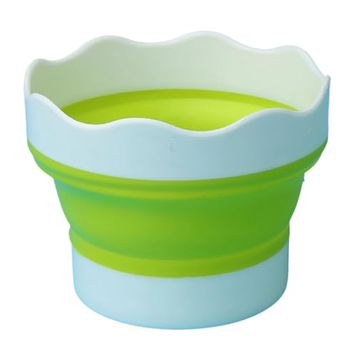 アクリルペインティングブラシクリーニングカラーミキシングポータブルアーティストブラシアートカップのためのフードグレードの折りたたみ式旅行アーティストカップ